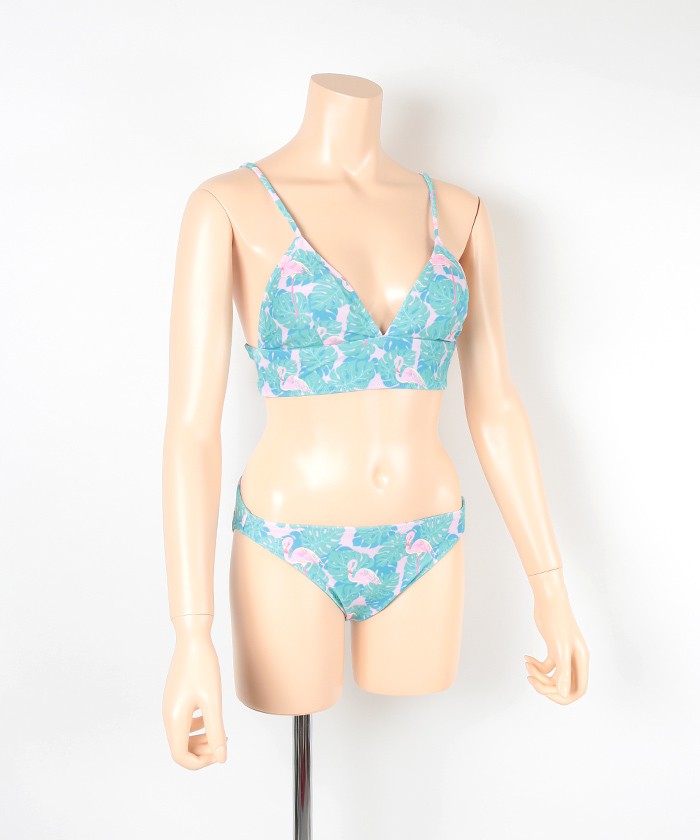 フラミンゴ柄バッククロスビキニ 水着 Upf50 メール便可 60 通販 レディースファッション 洋服通販 Titivate ティティベイト