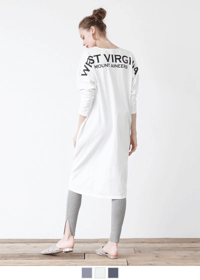 バックプリントTシャツワンピース【メール便可/100】〔先行受注!予約〕