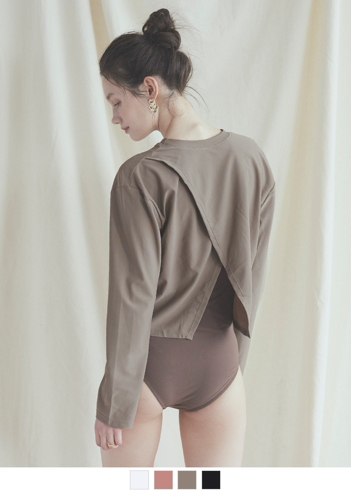 バックスリットトップス/ラッシュガード/水着【SEADRESS シードレス】