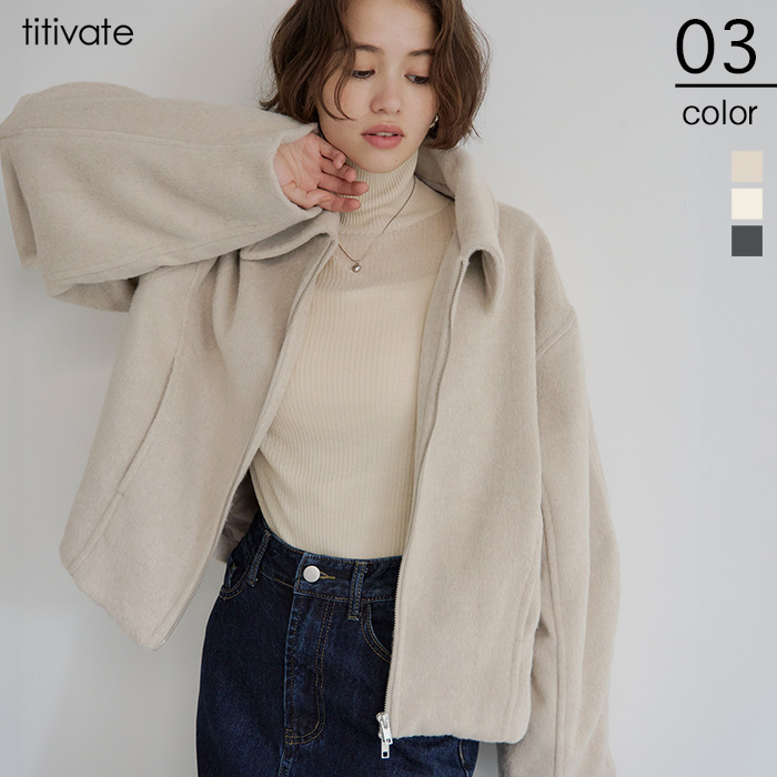 ♡新品タグ付き♡今期新作♡ショートブルゾン♡ ボアコンパクトショートブルゾン[品番：MKSW0062269]｜dazzlin