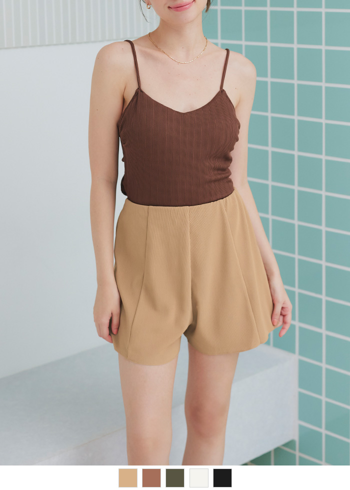 ハイウエストシンプルショートパンツ/水着【SEADRESS シードレス】【メール便可／60】