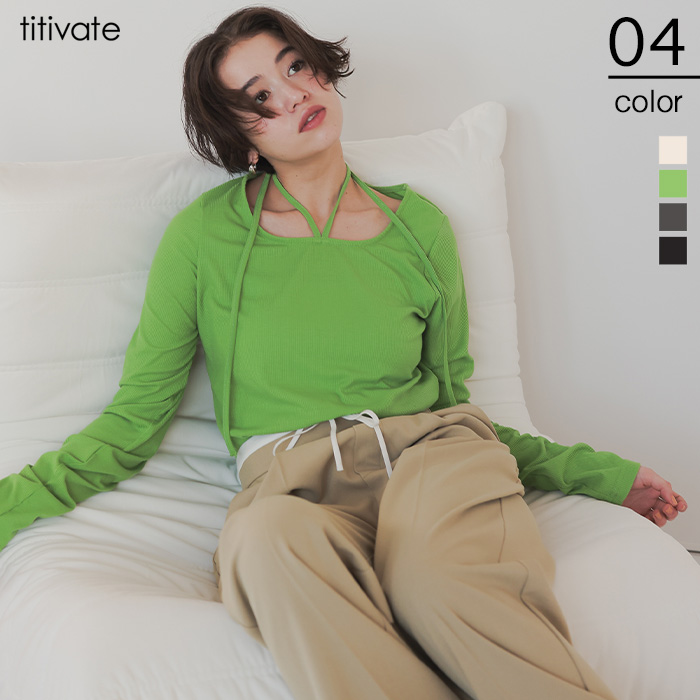 チョーカーデザインリブトップス【メール便可／25】