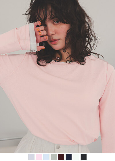 カットソー(長袖/七分) asymmetric cotton-blend jersey top 11月中下旬入荷予定 Asymmetric Cotton-blend Jersey Top