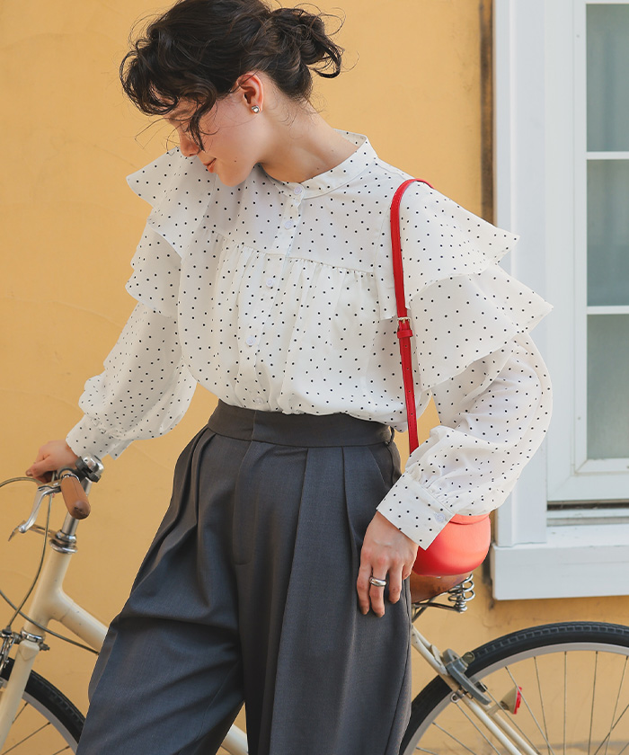 女性服まとめ売り X-girl エックスガール FACE PIGMENT DYED S/S SHIRT｜BORN FREE