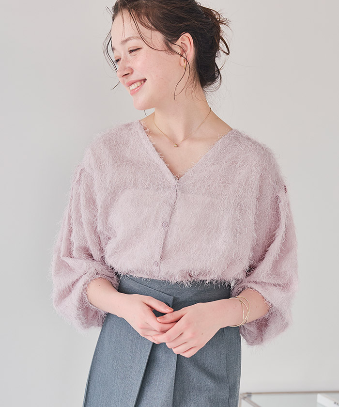 前後2wayフリンジシアートップス【メール便可／100】