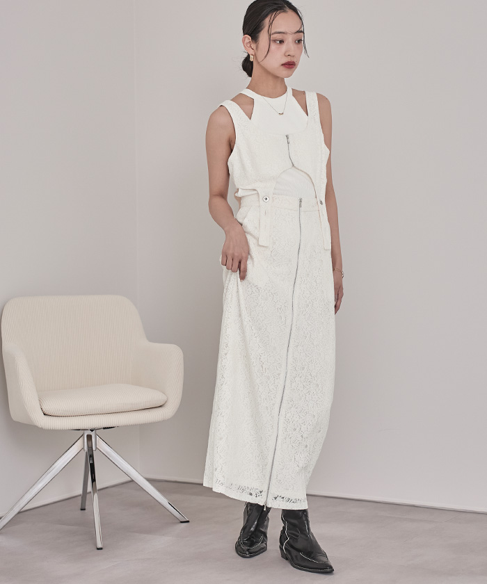 レースビスチェワンピース【miette ミエット】 | titivate