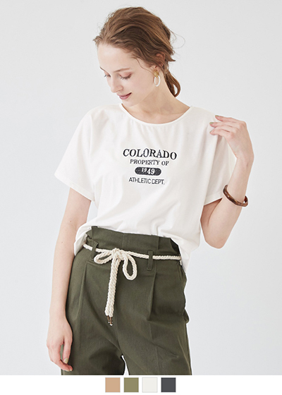 ロゴプリントTシャツ【メール便可/40】〔先行受注!予約〕
