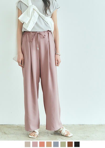 リラックスワイドパンツ【メール便可／80】〔人気商品！予約〕