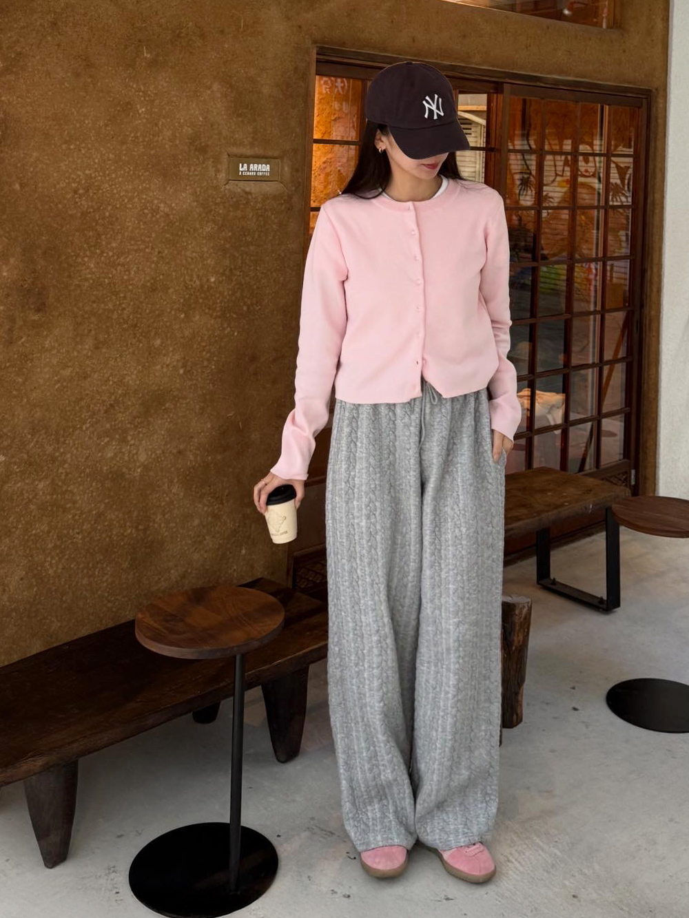 きこさん着用 クリア釦UVケアニットカーディガン 春夏 カーデ