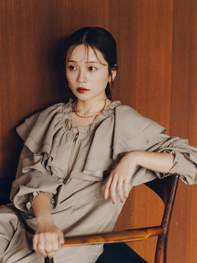 高山直子オールインワンを使用したコーデアップ
