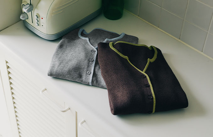 Keyneck Rib Knit Cardigan