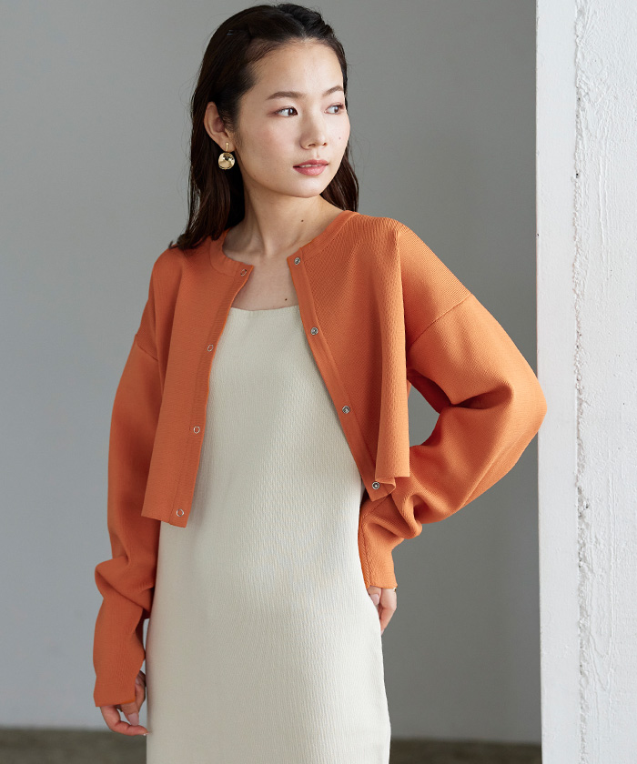 ショートニットカーディガン通販 レディースファッション 洋服通販 Titivate ティティベイト