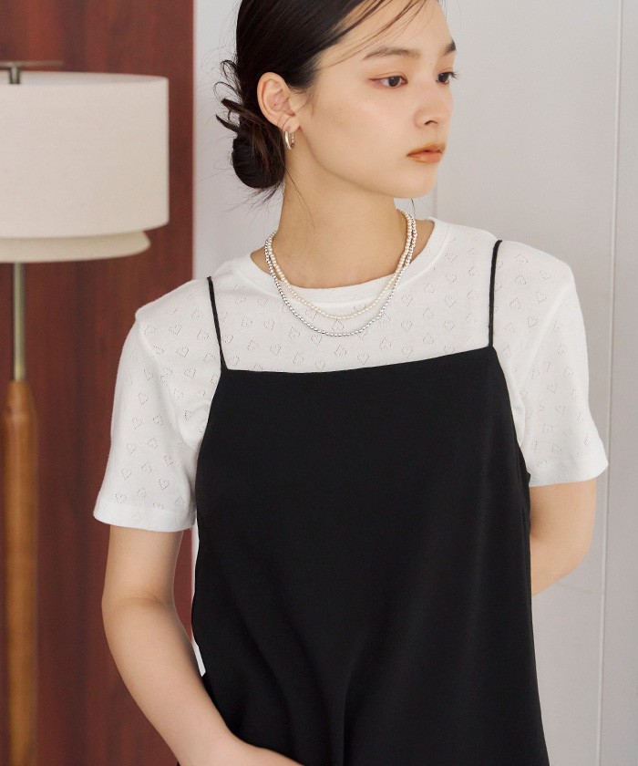セール】ハートデザイン半袖Tシャツ（Tシャツ/カットソー