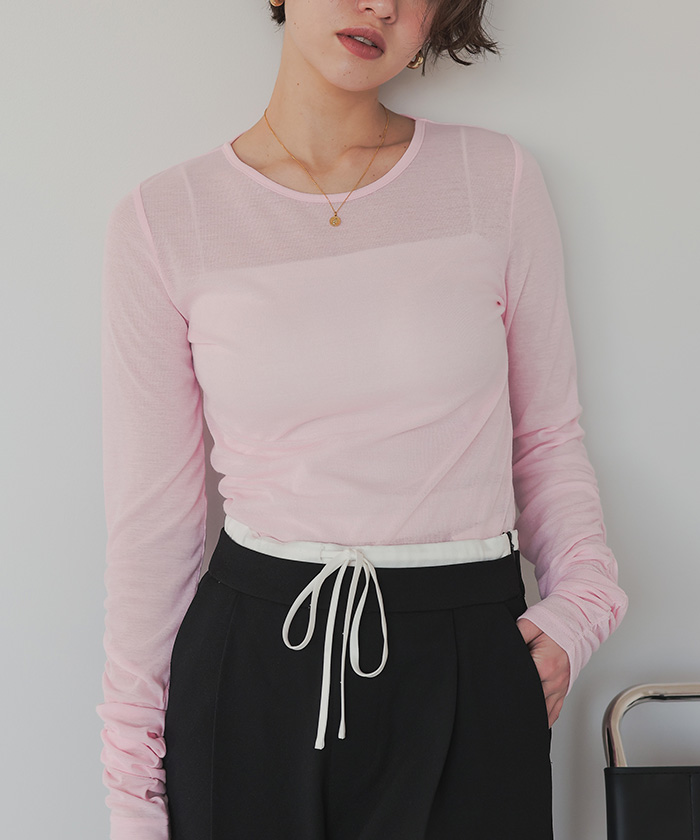 JAPAN MADE】sheer velour tops | Katrin TOKYO