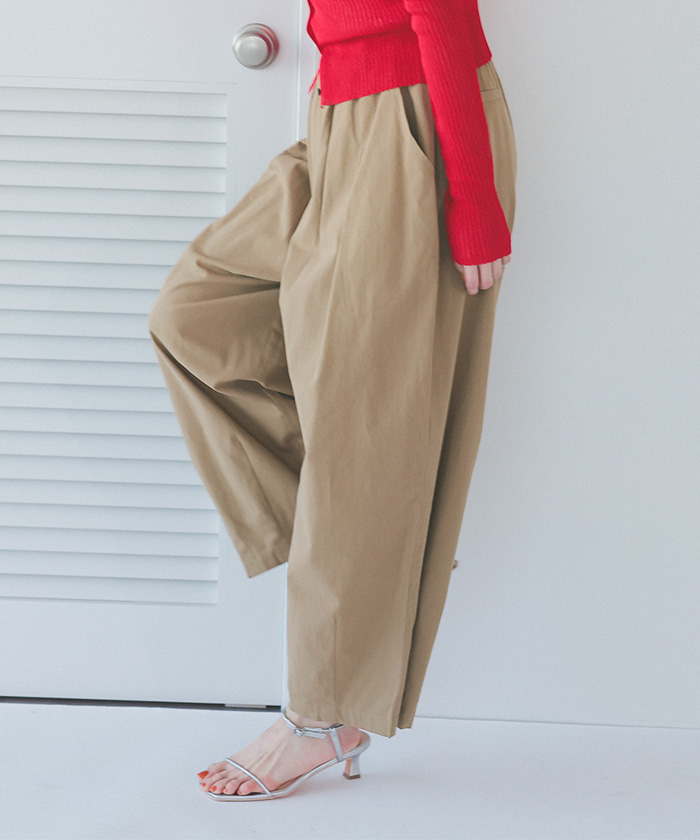 w30☆美品☆【TB加工❗ストレッチ❕】リアルエイジ&ランダム色落ち‼️ カーヴィーシルエットゴムパンツ | titivate