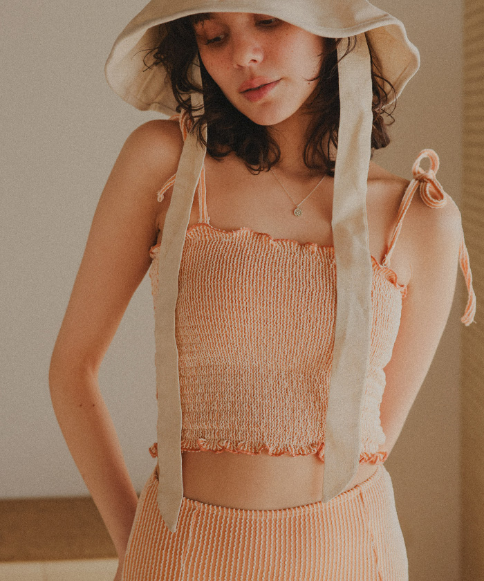 シャーリングフリルビキニ/水着【メール便可／100】 | titivate