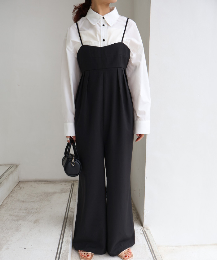 【DIDOT.】コットンキャミソールサロペット Didot.showroom（ディドット ショールーム）の「【DIDOT