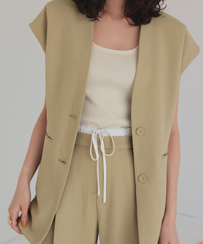 スリーブレスジャケット/ジレ | titivate