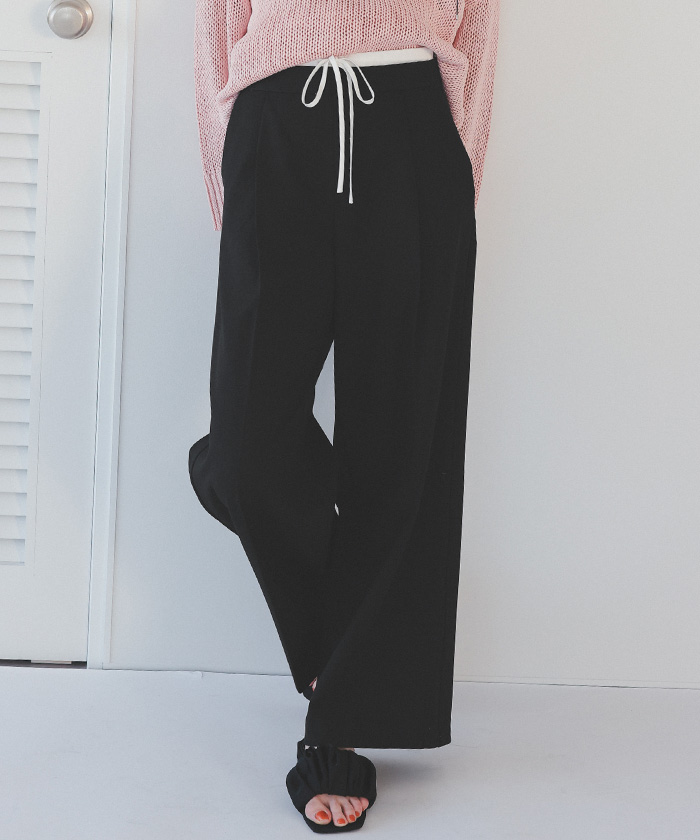 ダブルウエストデザインパンツ | titivate