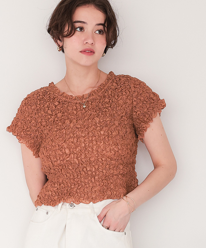 ポコポコシャーリングシアートップス | titivate