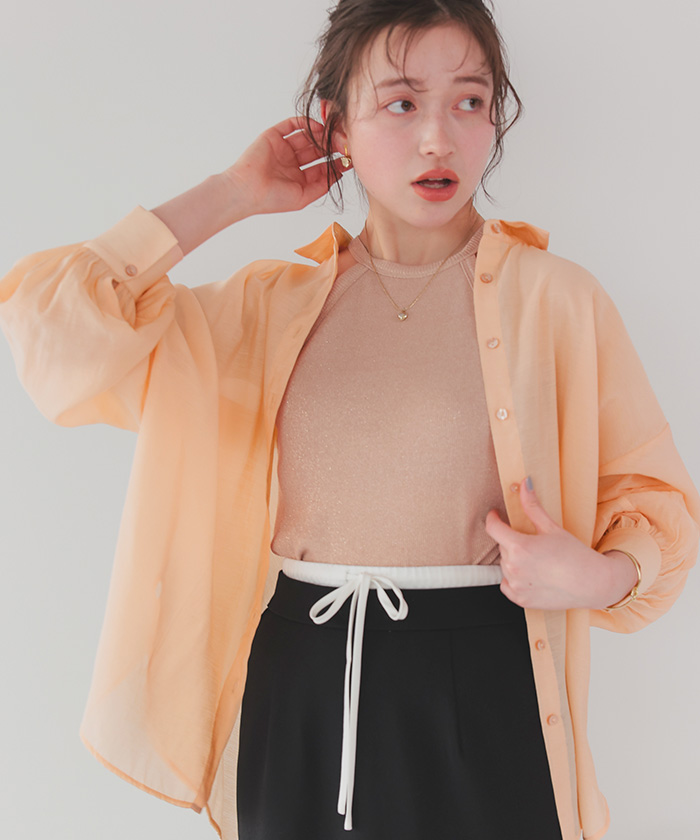 ベーシックシアーシャツ | titivate