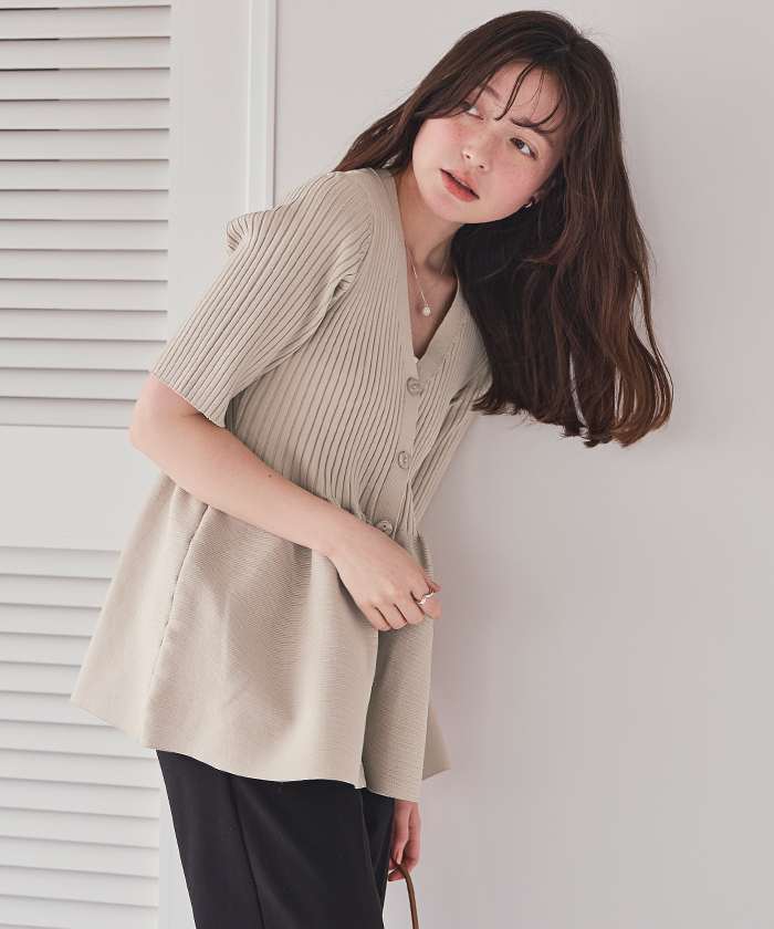 楽天市場】和の色のふく 紫苑色のニット M/L/LL/3L/4Lサイズ