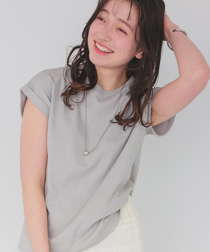 汗染み防止ダブルカフスTシャツ【メール便可／100】 | titivate