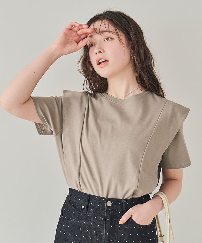 新品、未使用 SEE BY CHLOE ラッフル スリーブ Tシャツ SEE BY CHLOE】ラッフルスリーブTシャツ / XS - メルカリ