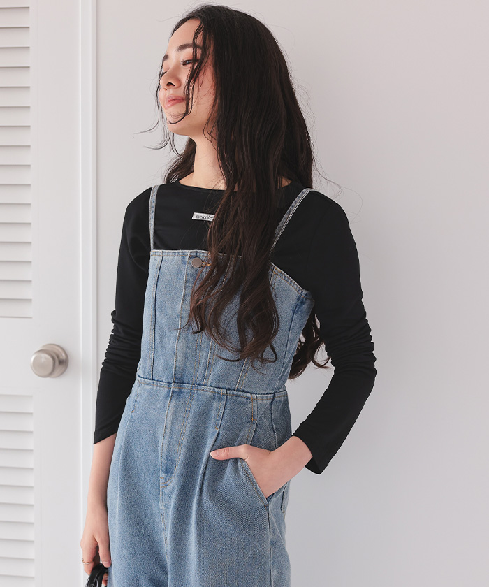 tシャツ 「手洗い可能」シアー トリコット  ポリエステル ベロア 前後2WAY ロングスリーブ レディース afxt0352_m01.jpg