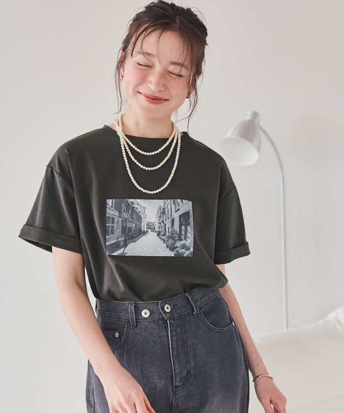フォトプリントTシャツ【メール便可／90】通販｜レディース