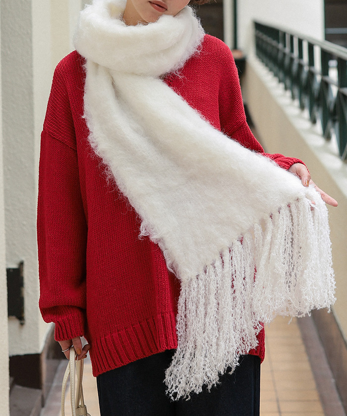 モヘアタッチボリュームマフラー | titivate