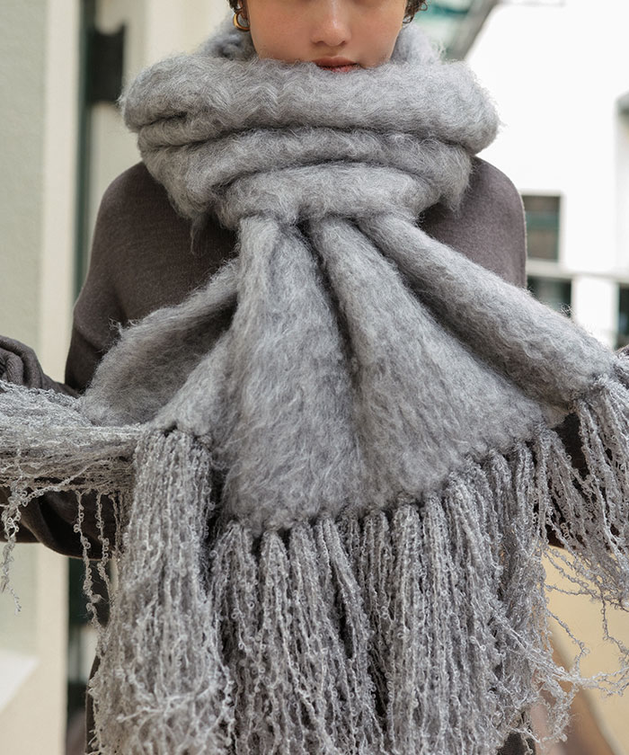 モヘアタッチボリュームマフラー | titivate