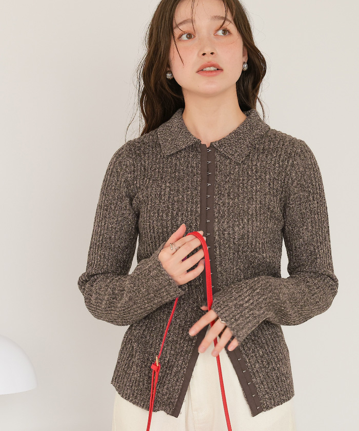 ☆bobouticボブティック　半袖ニット　キッドモヘヤ　イタリア製 ☆bobouticボブティック 半袖ニット キッドモヘヤ イタリア製