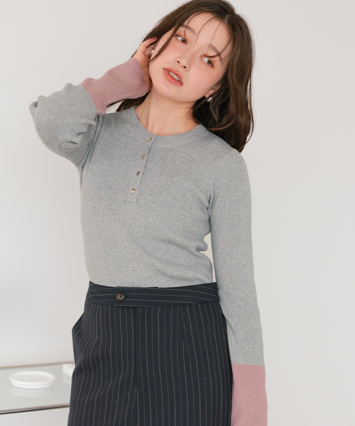 ido5319LCZ袖リブHネック伸縮RED起毛5x3mmSDオーダー料込 袖金釦