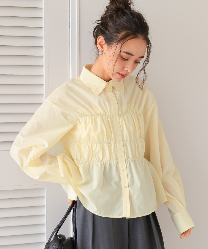 シャーリングブラウス | titivate