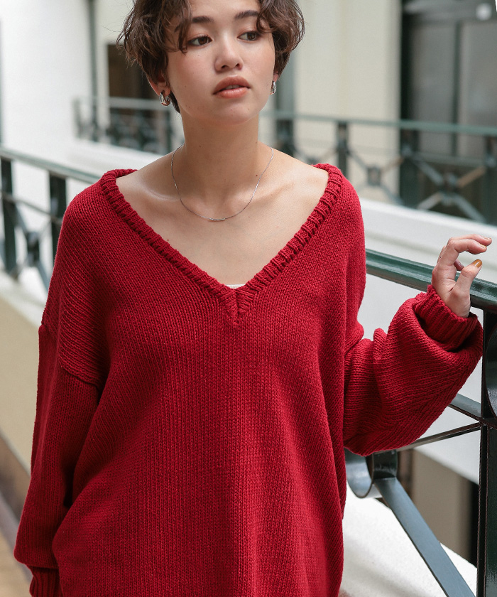 C.P. COMPANY ブルー Vネック コットンニット　アーカイブ C.P. COMPANY ブルー Vネック コットンニット アーカイブ - メルカリ