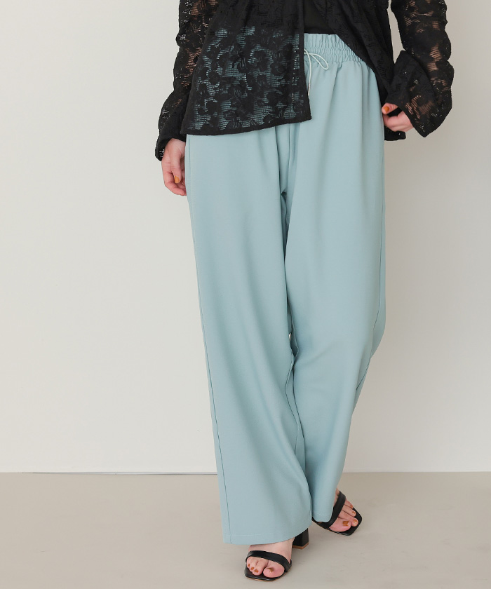 撥水ストレートイージーパンツ | titivate