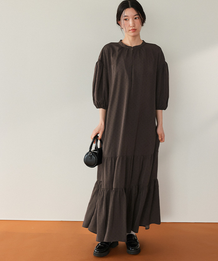 スキッパーティアードワンピース | titivate