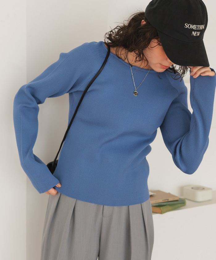 前後2wayダブルジップニットプルオーバー | titivate