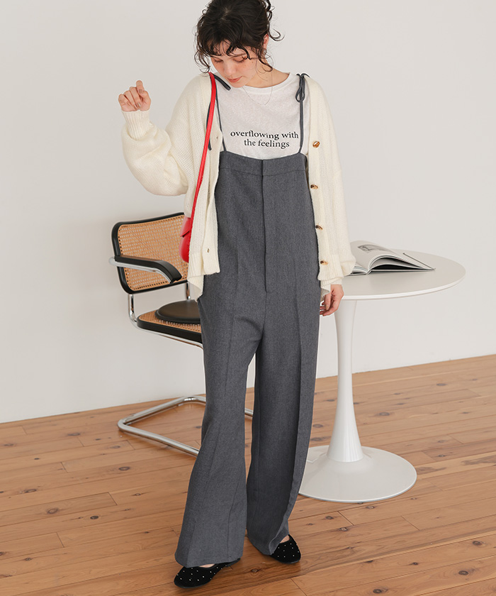 肩リボンベアオールインワン | titivate