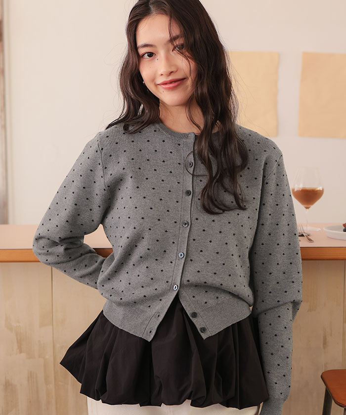 【美品】 machatt コットンジャガードニットカーディガン 近年モデル machatt コットンジャガードニットカーディガン