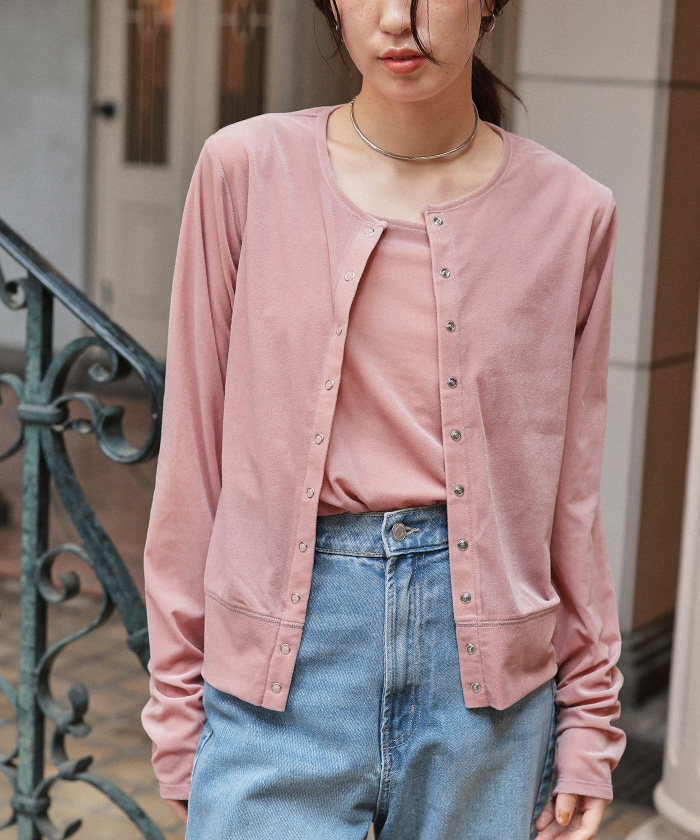 シアーベロアカーディガン | titivate