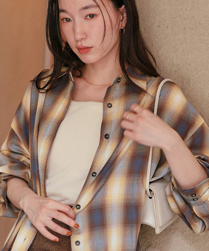 前後2wayシアーベロアタンクトップ | titivate