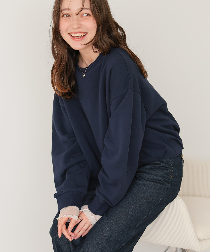 ボリュームスリーブバルーンスウェットトップス | titivate