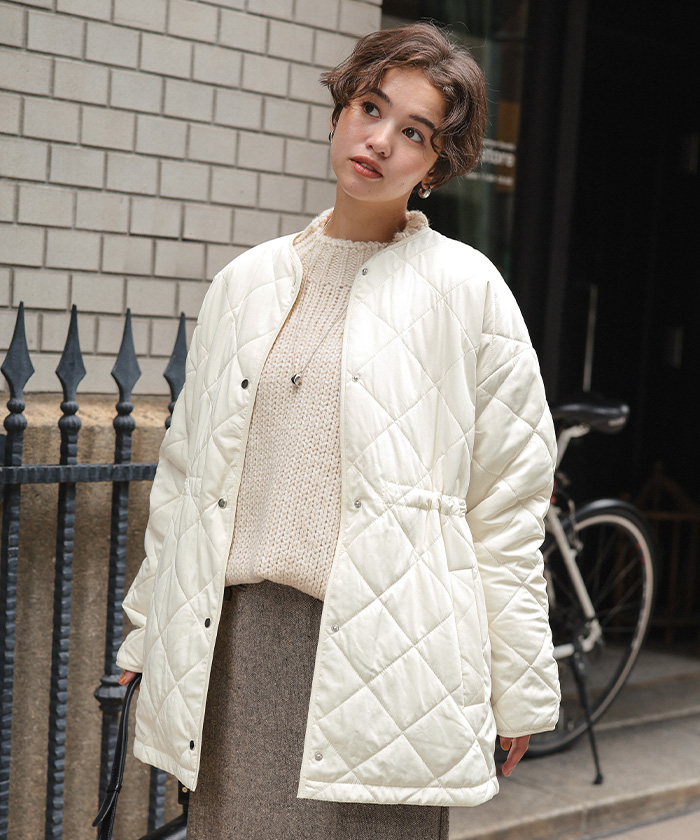 Cph / GoIt™ キルティングジャケットとパンツセット　Ｌ アイボリー.jpg