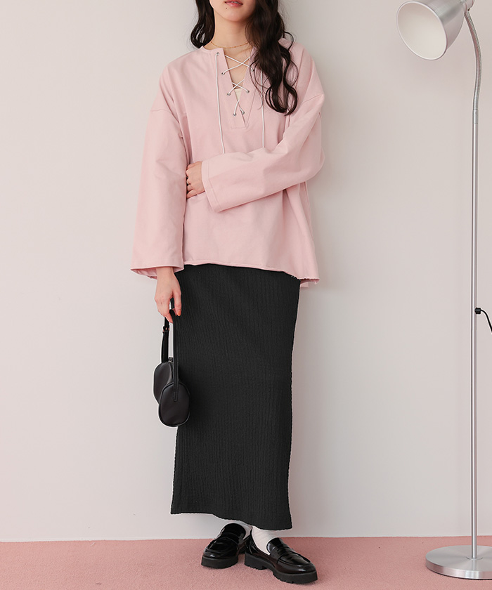 ポコポコジャガードIラインスカート | titivate