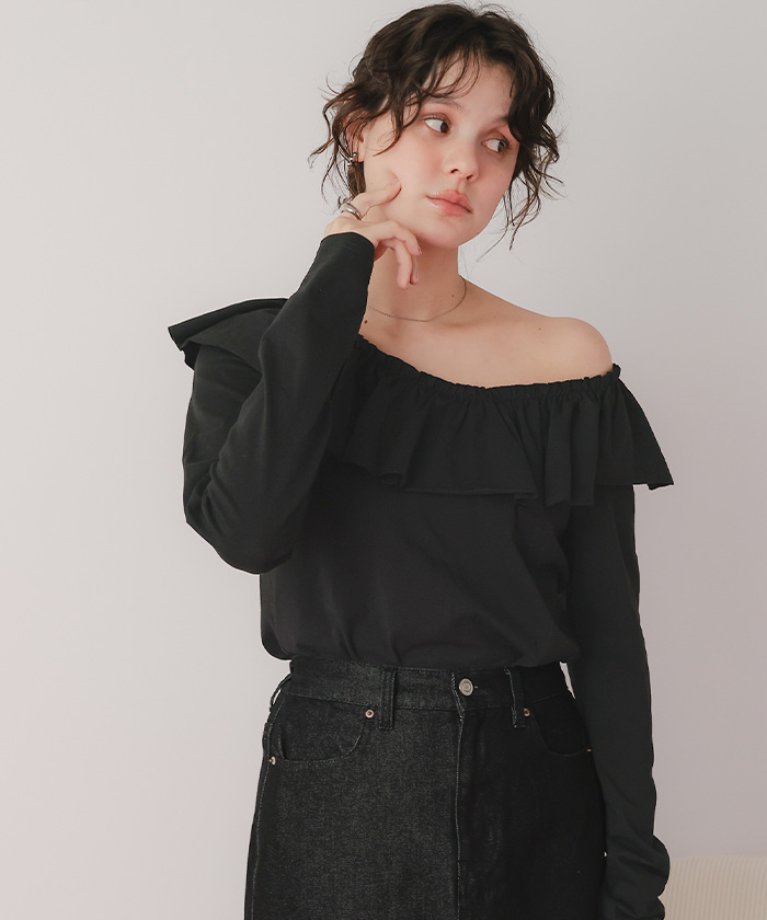 メリルページ マルチwayフリルカットソートップス【メール便可／100】 | titivate