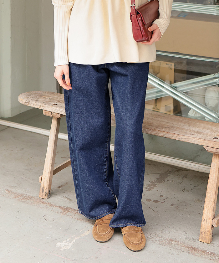ストレートシルエットデニムパンツ | titivate