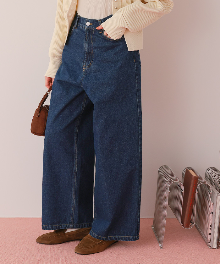 ワイドルーズデニムパンツ | titivate