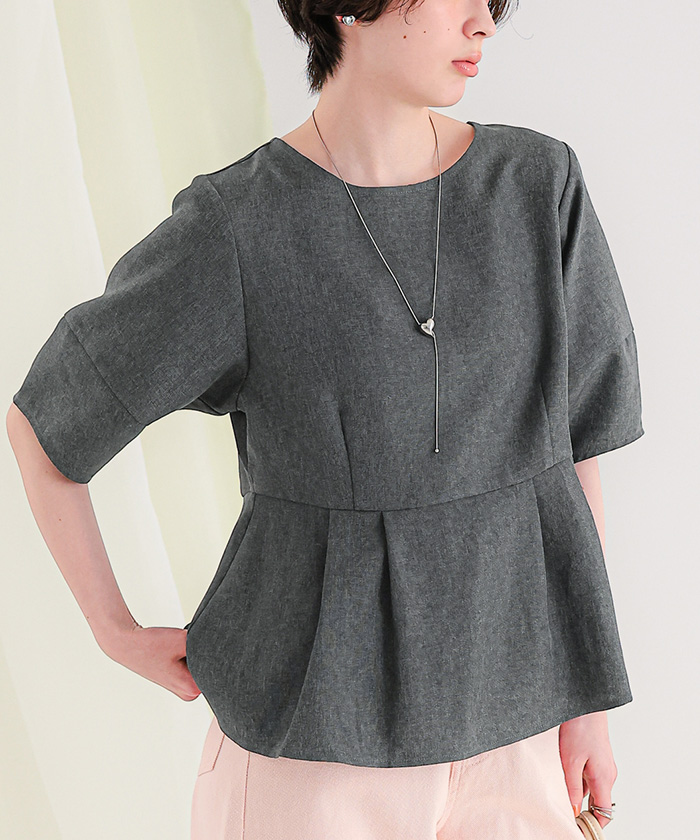クラネ　ランタンスリーブブラウス／サイズ1 CLANE（クラネ）の「CLANE/クラネ/LANTERN LONG SLEEVE SHIRT（シャツ